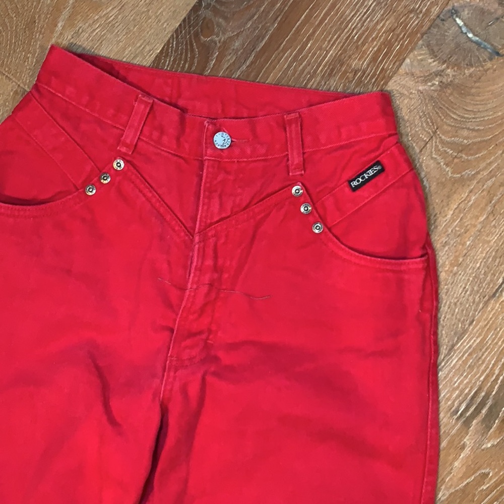 VINTAGE ROCKIES RED DENIM JEANS